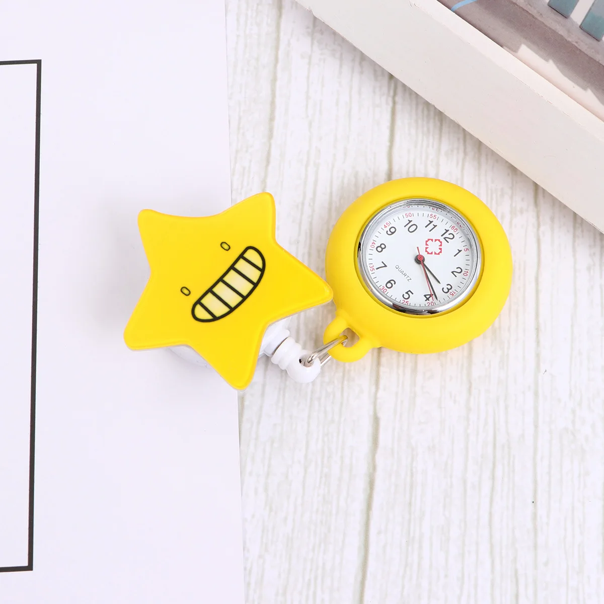 ساعة ممرضة طبية من الفولاذ المقاوم للصدأ ساعة جيب تلسكوبية لمقدمي الرعاية الطبيب محمولة معلقة خفيفة الوزن هدية للممرضة #1