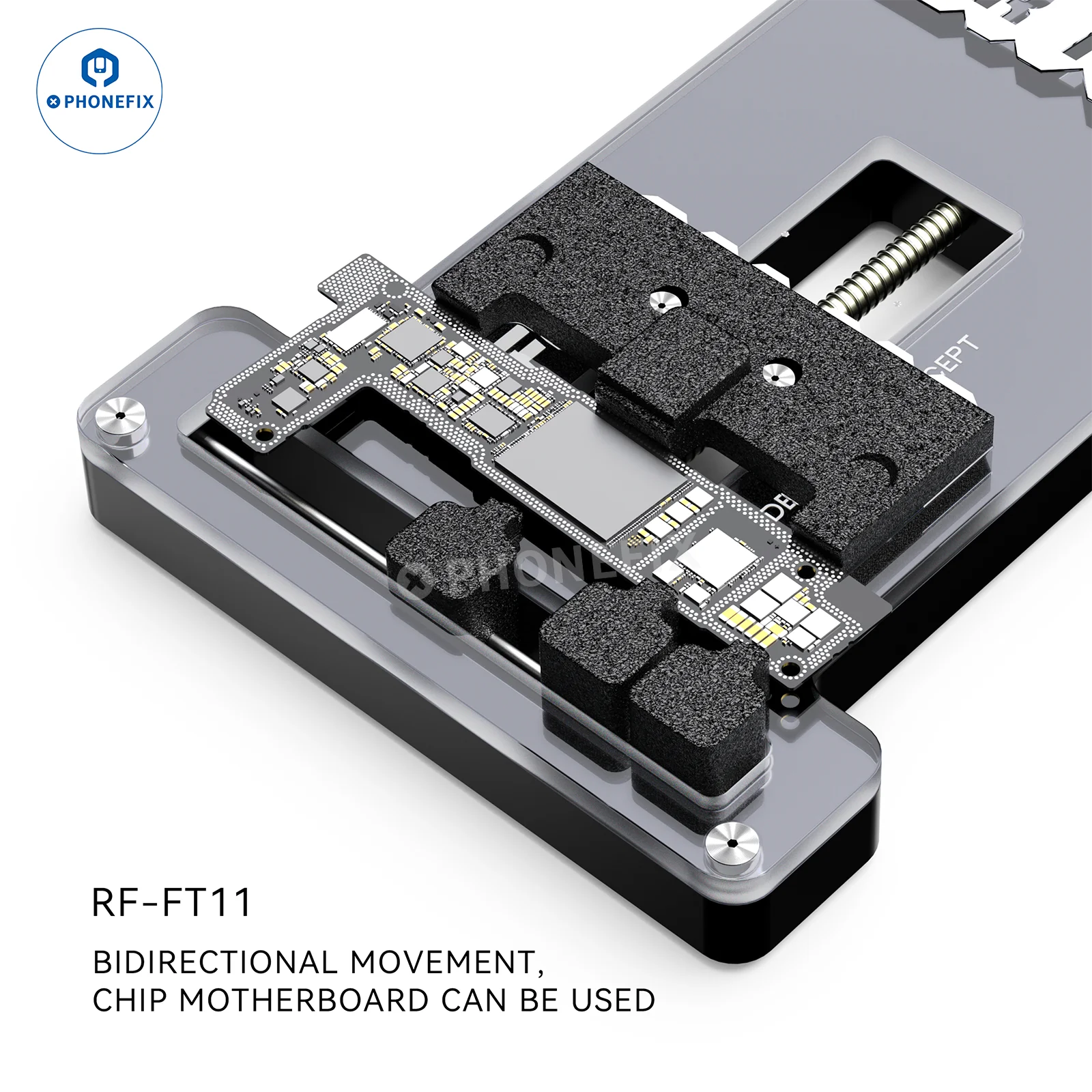 Imagem -03 - Multifuncional Dispositivo Elétrico de Reparo do Telefone Móvel Resistente ao Calor Pcb Motherboard Chip Fixed Clamp Tool Rf4 Rf-ft11