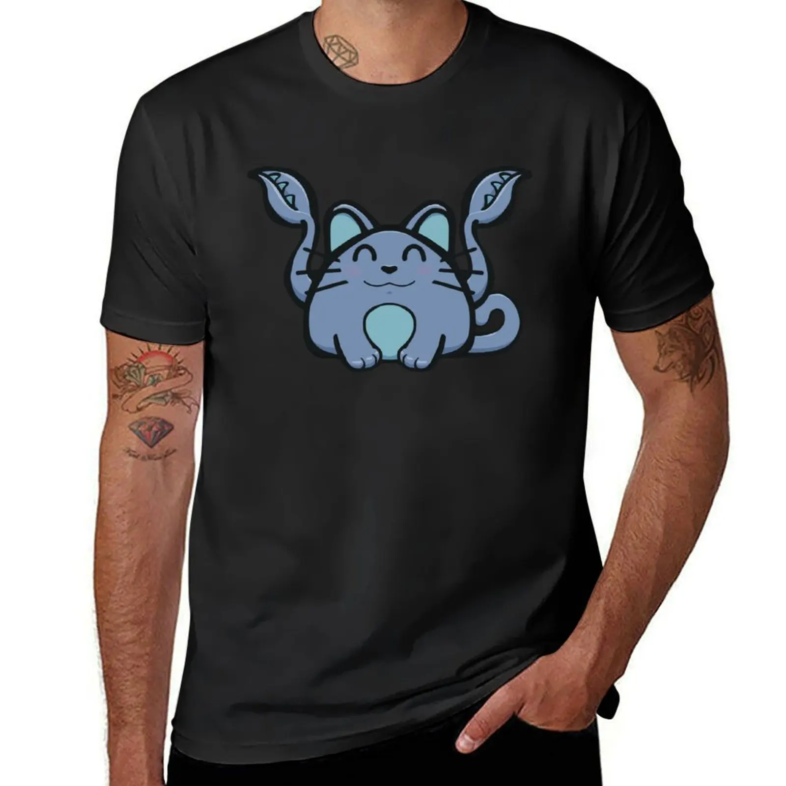 Little Displacer Kitty, Big Hugs T-Shirt customs quick drying cute tops funnys t shirts for men