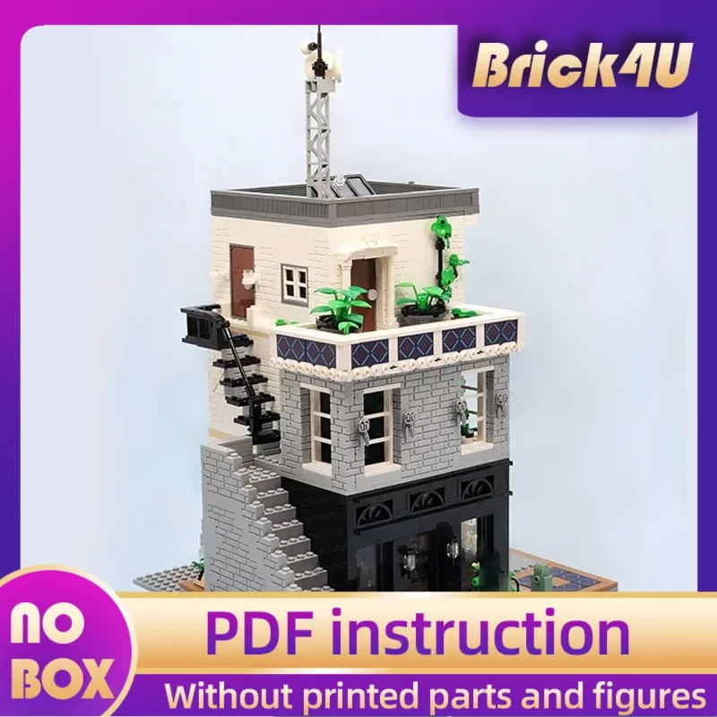 

Technical Moc Bricks City Street View Model News Agency Modular Building Blocks Gifts Toys For Children DIY Sets Assembling