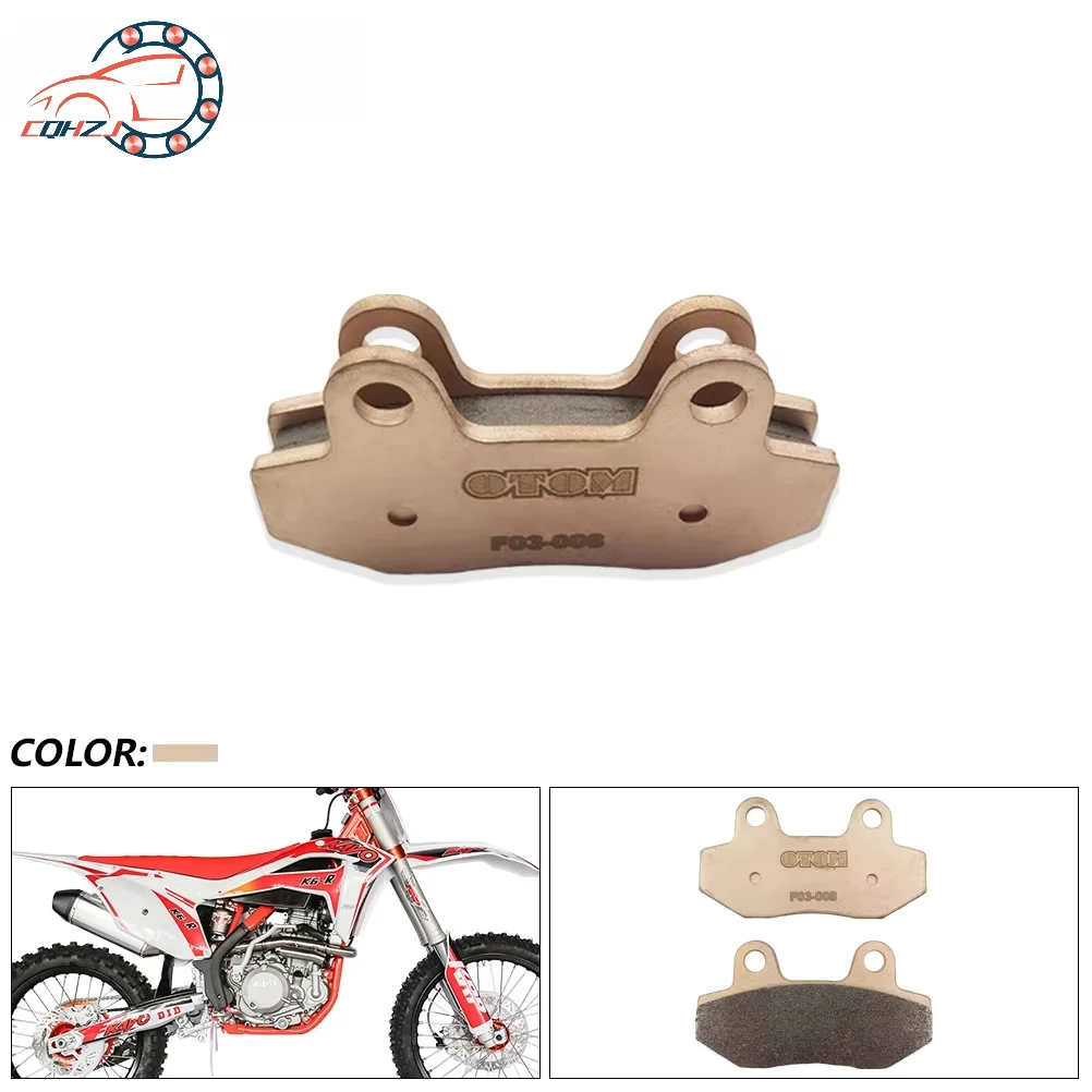 

CQHZJ Motorcycle Front Brake Pads F03 Mountain Bike Copper Sintering Braking Disks For KAYO T4 T6 K6 GUIZUN MX6 Motocross Enduro