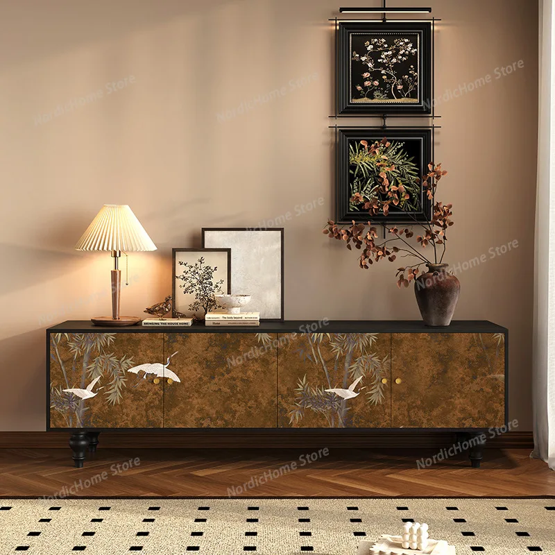 Vintage Decoration Tv Cabinet Brown Wood Design Designer Apartments Tv Cabinet Bedroom Nordic Fernsehr Schrank Furniture Home