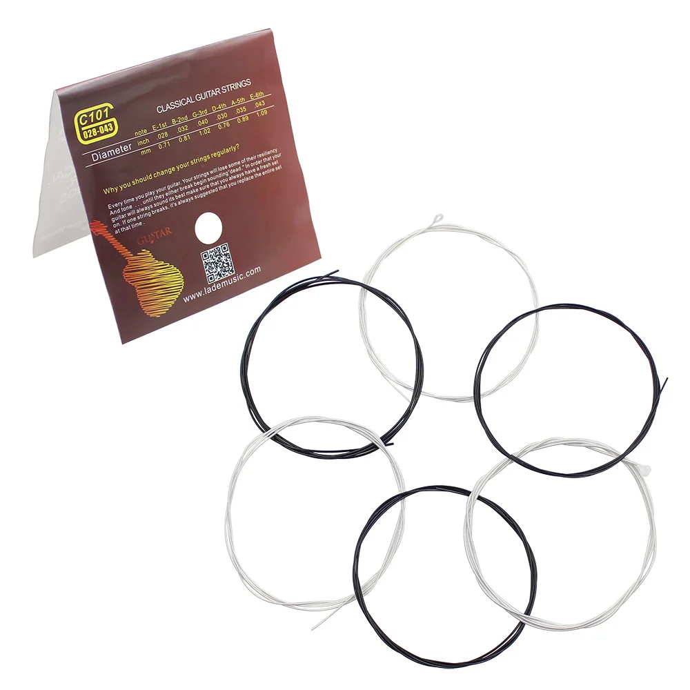 6 Pcs Klassische Gitarre Saiten Nylon Gitarre Saiten Klassische Gitarre Seil Gitarre Instrument Zubehör