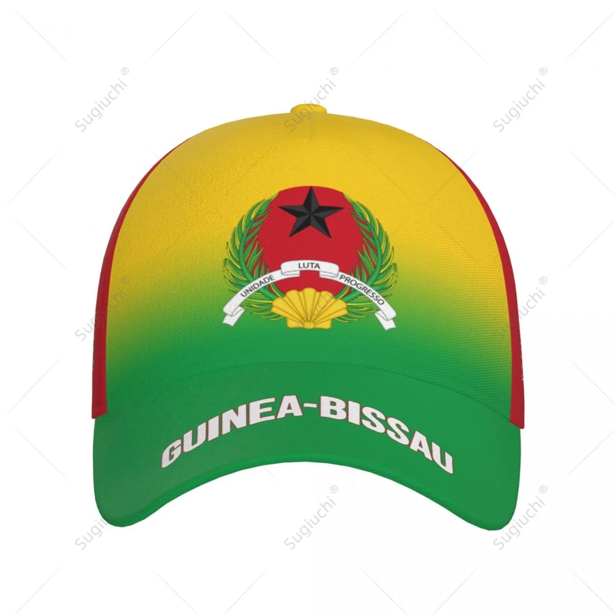 Unisex Baseball Cap Hat Guinea-Bissau Flag Gradient Color 3D Printing for Tennis Outdoor Bike Bicycle Golf Baseball Sports Fans