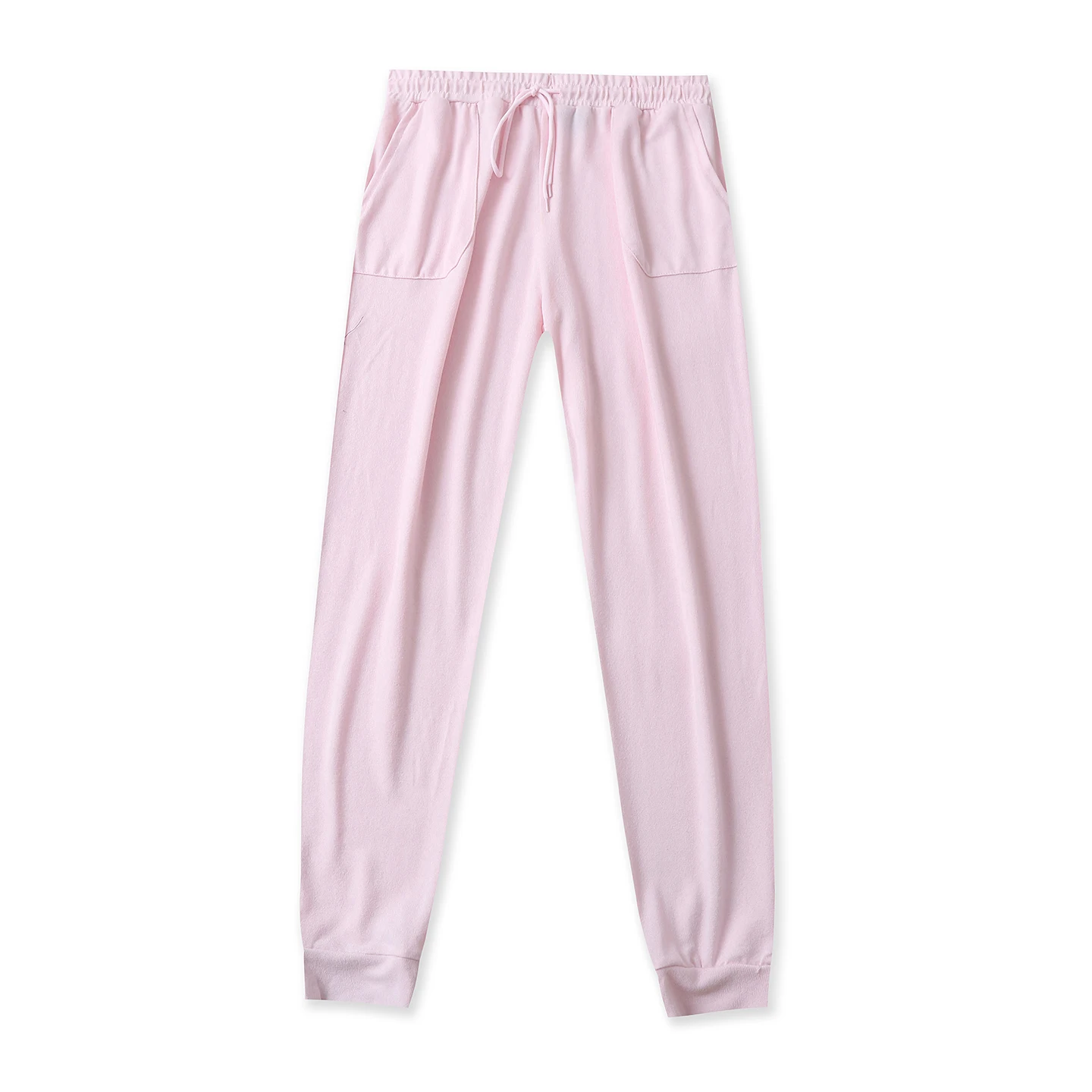 

High Waist Knitted Trousers Summer New Style Women's All-Match Elastic Waist plus Size Slimming Thin Sweatpants Casual Pants