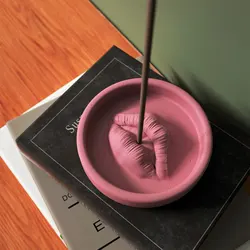 Boowan Nicole Sexy Lips Incense Burner Cement Mold Creative Mouth Concrete Incense Holder Silicone Mold Handmade Home Decoration