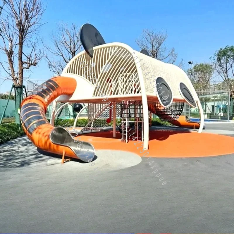Outdoor Amusement Facilities Kindergarten Large Slide Outdoor Stainless Steel Slide Community Park