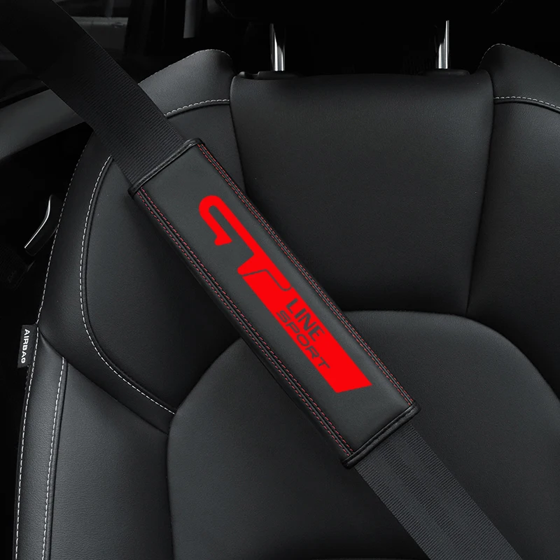 For Renault Sport GT Line  Top leather material automotive seat belt cover shoulder protector