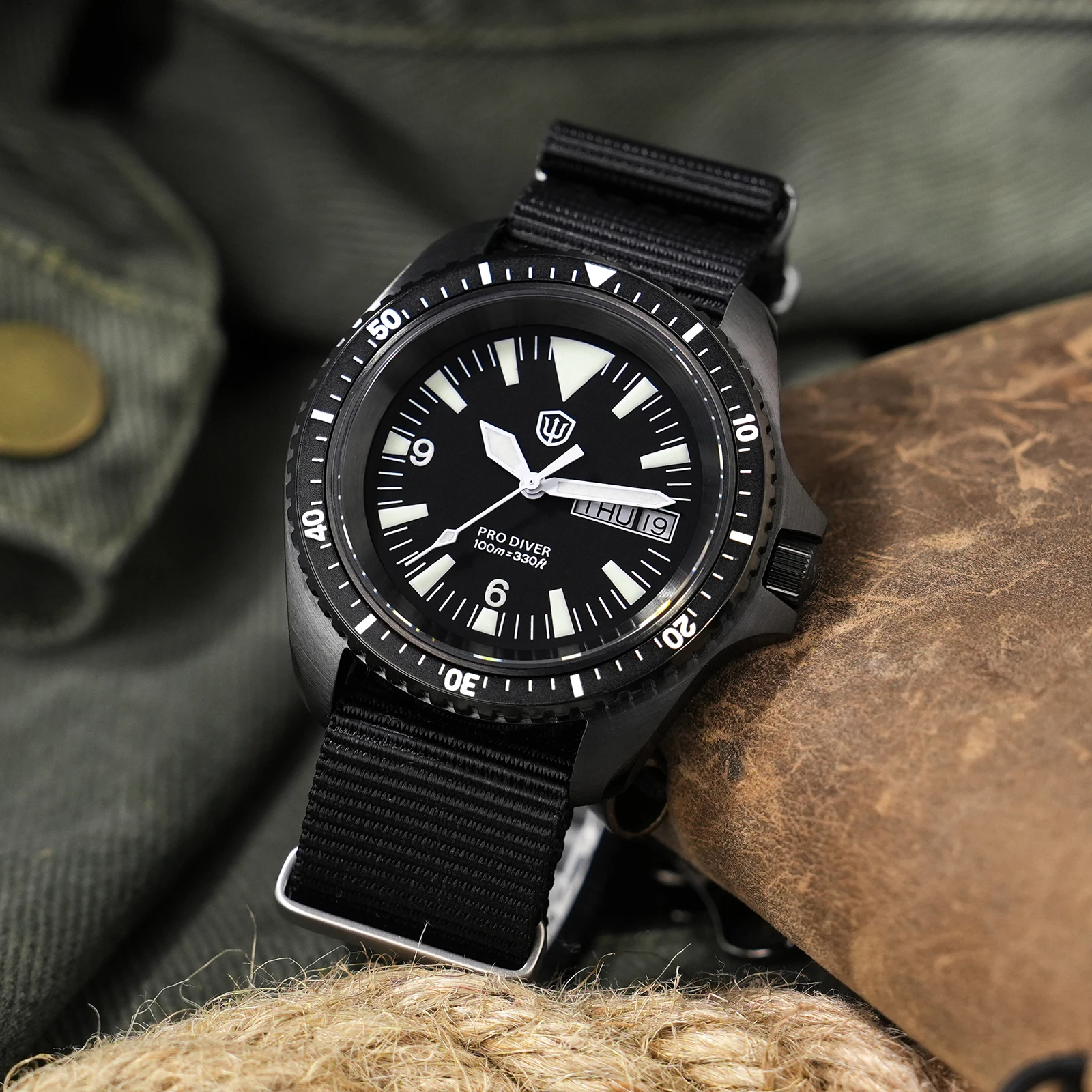 Watchdives WD1980 V3 38 مللي متر ساعة كوارتز VH31 روندا 517 سويب ثانية حركة كوارتز مضيئة الياقوت الرجال PVD الساعات