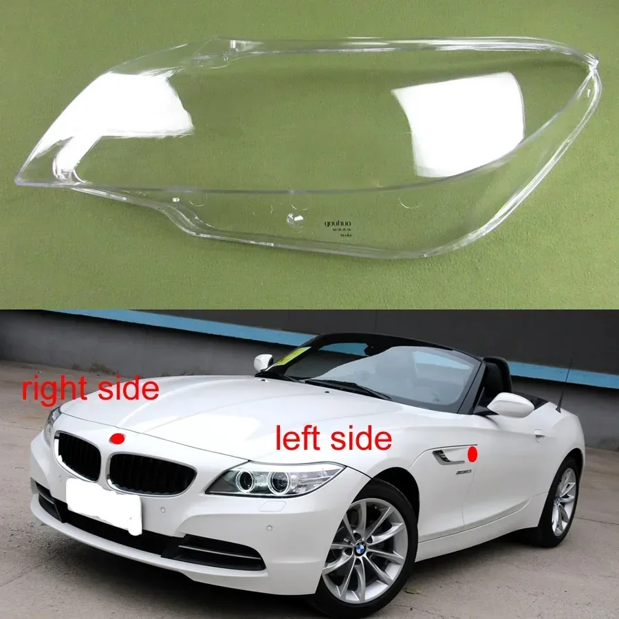 For BMW Z4 E89 E85 2009-2013 Auto Accessories Headlamp Housing Transparent Cover Headlights Shell Lampshade Lens Plexiglass