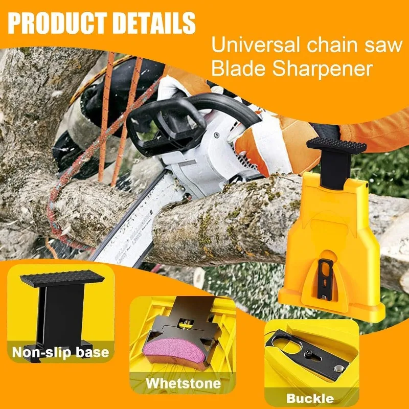 Chain Saw Sharpener Chain Saw Sharpener Portable for 14/16/18/20 Inch Single Hole/Dual Hole Saw Chain Sharpening Tool