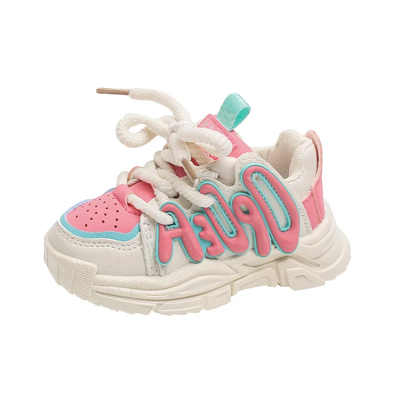 Zapatillas deportivas transpirables para niños y niñas, zapatos informales antideslizantes para correr, primeros zapatos para caminar, otoño y primavera