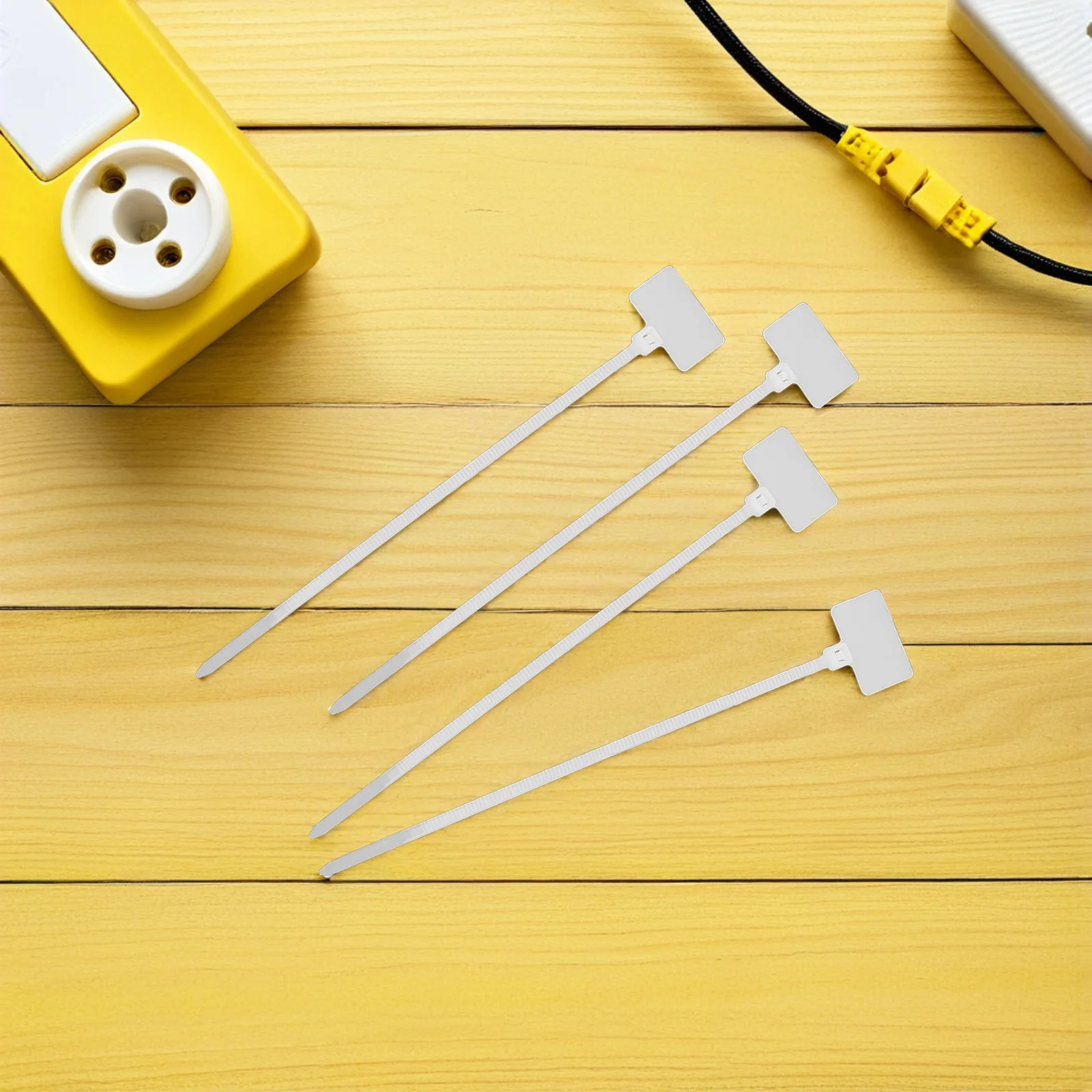 

250Pcs Weather Resistant Cable Label Ties 25x150mm Nylon Wire Marker Straps for Home Office Workshop Wiring Management Strong