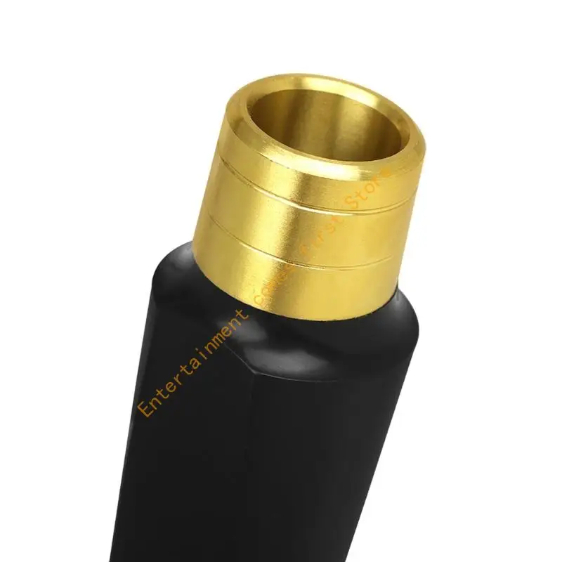 ABS Mouthpiece for Saxophone with Standard Fit, Reinforced Metal Collar, Moderate Blowing Resistance and Warm Tone Direction