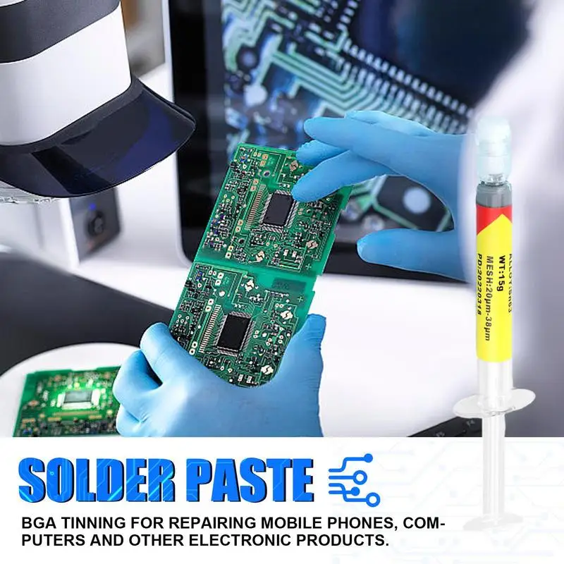 Lead Free Solder Paste High Efficiency Solder & Flux Strong Viscosity Soldering & Brazing Equipment Ensures Bright Welding Point