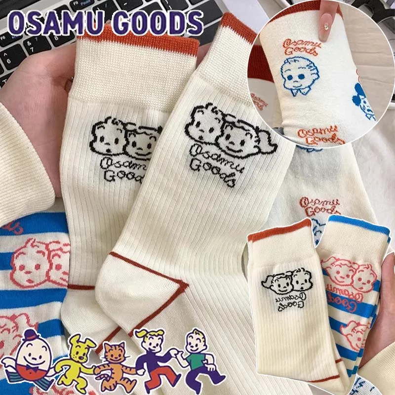 

1/3 Pairs Harada Socks Autumn and Winter Vintage Fun Fashion Athletic Socks Creative Polyester-cotton Anime Mid-calf Socks Gifts