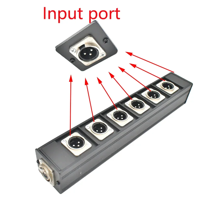 3XLR CALON SEGUR converter PUD Power strip socket male and female Aluminum alloy housing Adaptor