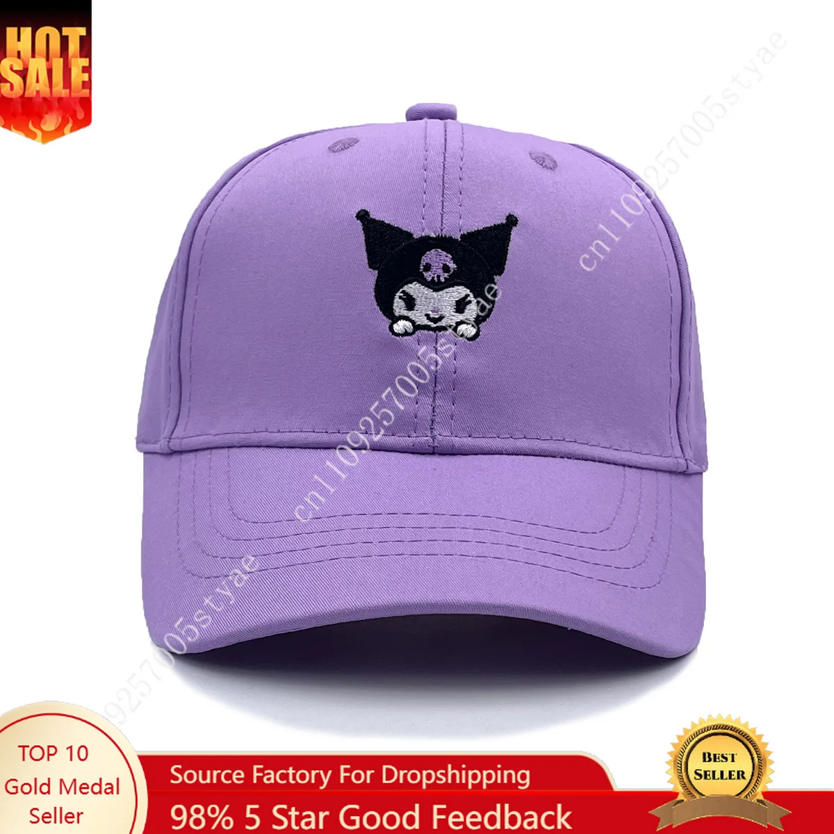 

Hello Kitty, Kuromi, Sanrio Cartoon Baseball Cap, Suitable for Boys and Girls, for Spring and Autumn, Outdoor Sunshade.