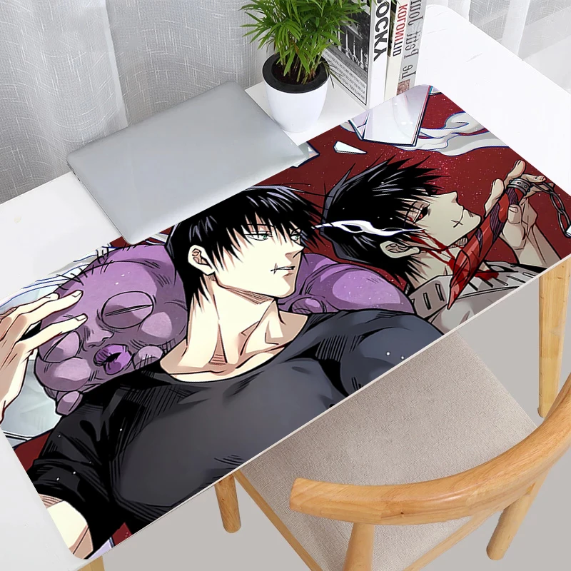 

Anime Desk Mat Esports Mouse Pad Gamer Keyboard Mat J-jujutsu Kaisen Toji Fushiguro Acessories Gaming Non Slip Computer Mousepad