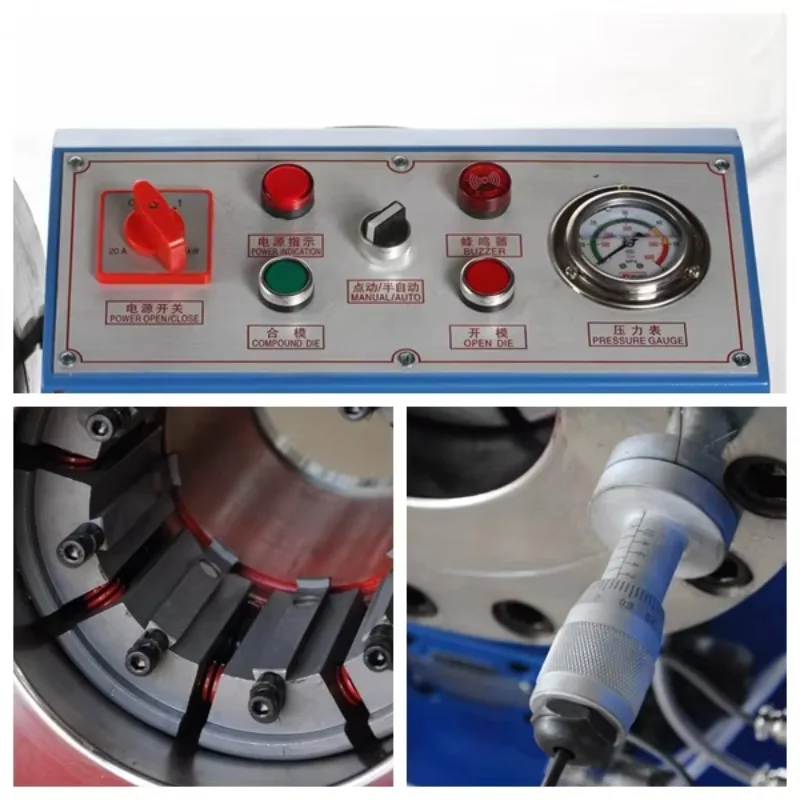 【Popular】HOYITE DX-68 Hydraulic Hose Crimping Machine 2 Inch 380V/220V Motor Engine Pump 4kW 220kg Easy Operate Foot Pe