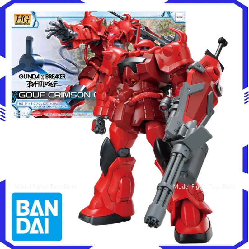 

Bandai Original Model Assembly Kit 1/144 HG-Gouf Custom Kit Anime Warrior Component Anime Character Toys Boy Holiday Gifts