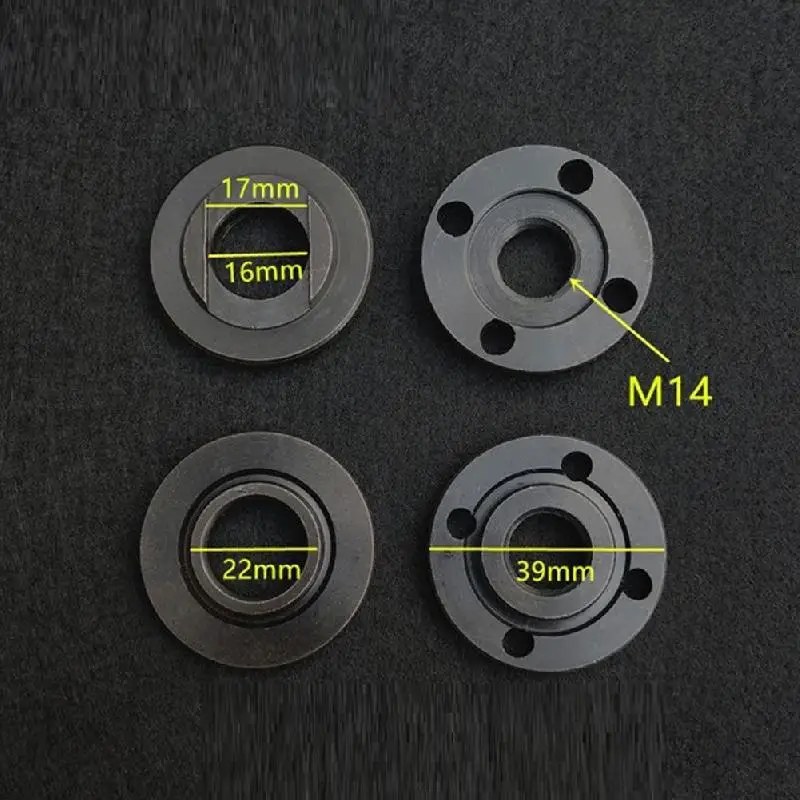 UYANGG 2pcs M14 Thread Angle Grinder Inner Outer Flange Nut Set for 14mm Spindle Thread Power Tool Grinders Nuts Grinding Tools