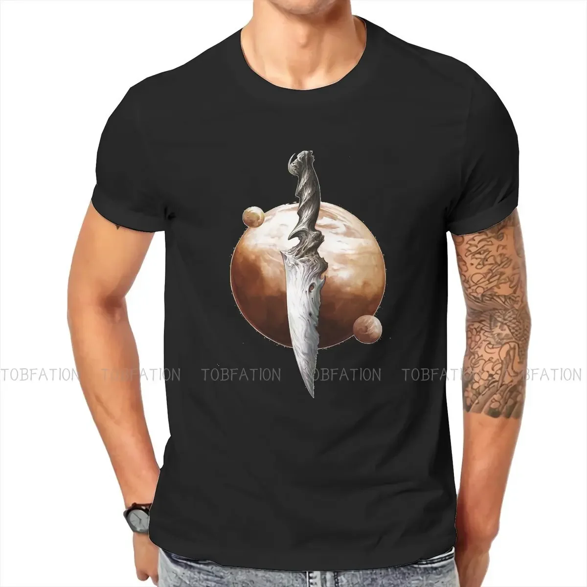 Knife Hip Hop TShirt Dune Chronicles Sci-Fi Movie Leisure T Shirt Newest T-shirt For Adult