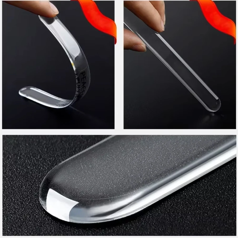 Car Door Edge Guard Transparent Anti-Collision Strips Rubber Stickers Edge Protection Guards Rear View Mirror Protective Strip