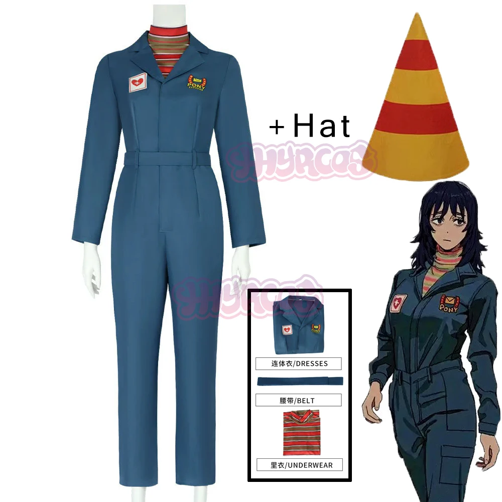 

4PCS Nurse Anya Cosplay Costume Hat Game Mouthwashing Cosplay Women Anya Jumpsuits Hat Uniform Suit Role Play Outfit Halloween