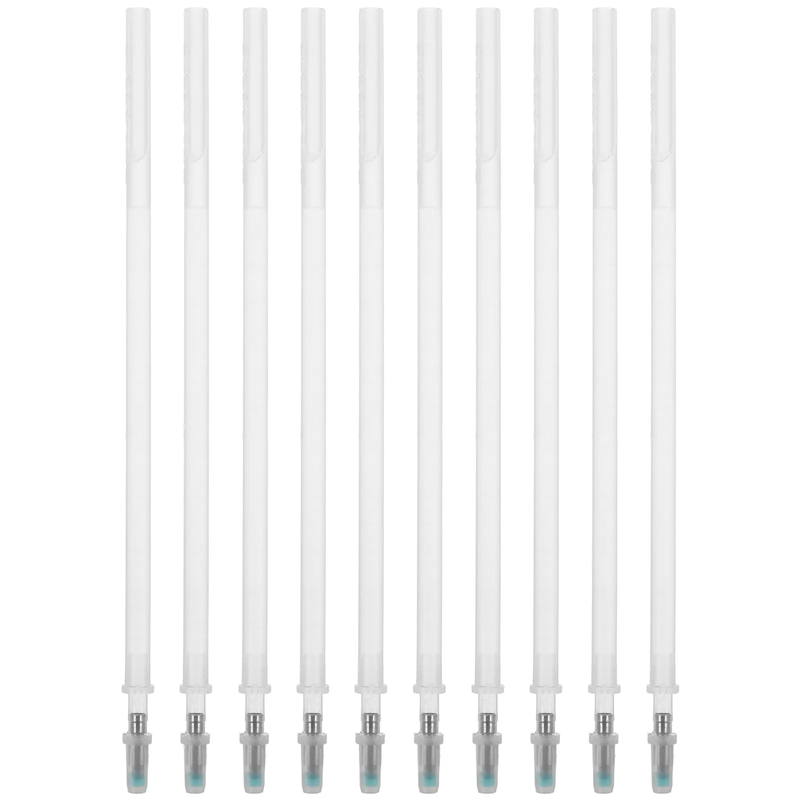 10Pcs Fluorescent Pen Refills Invisible Ink Light Reactive Writing Smooth Highlighting Security Marking Office