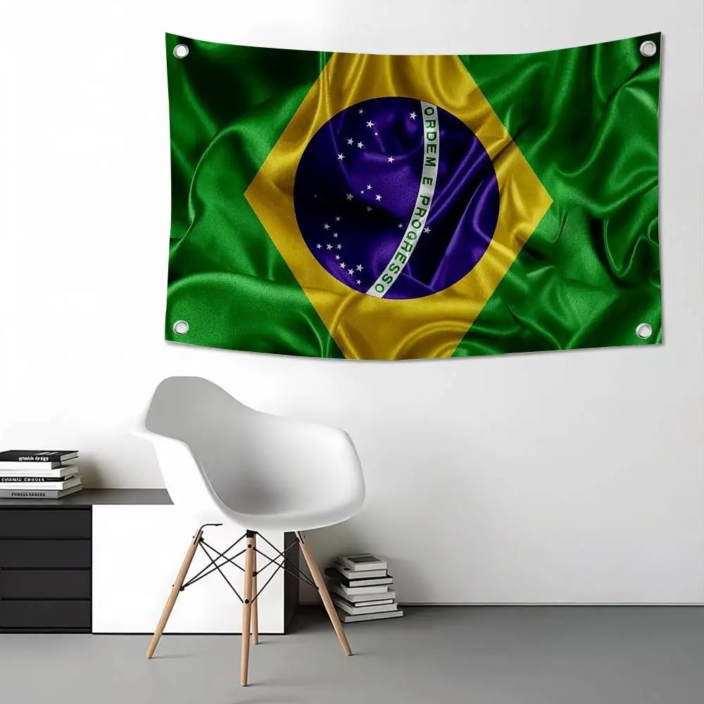 Fashion Brazil B-Brazilian Flag Flag Suitable For Party Club Outdoor Interior Wall Decoration Banner Fans Gift