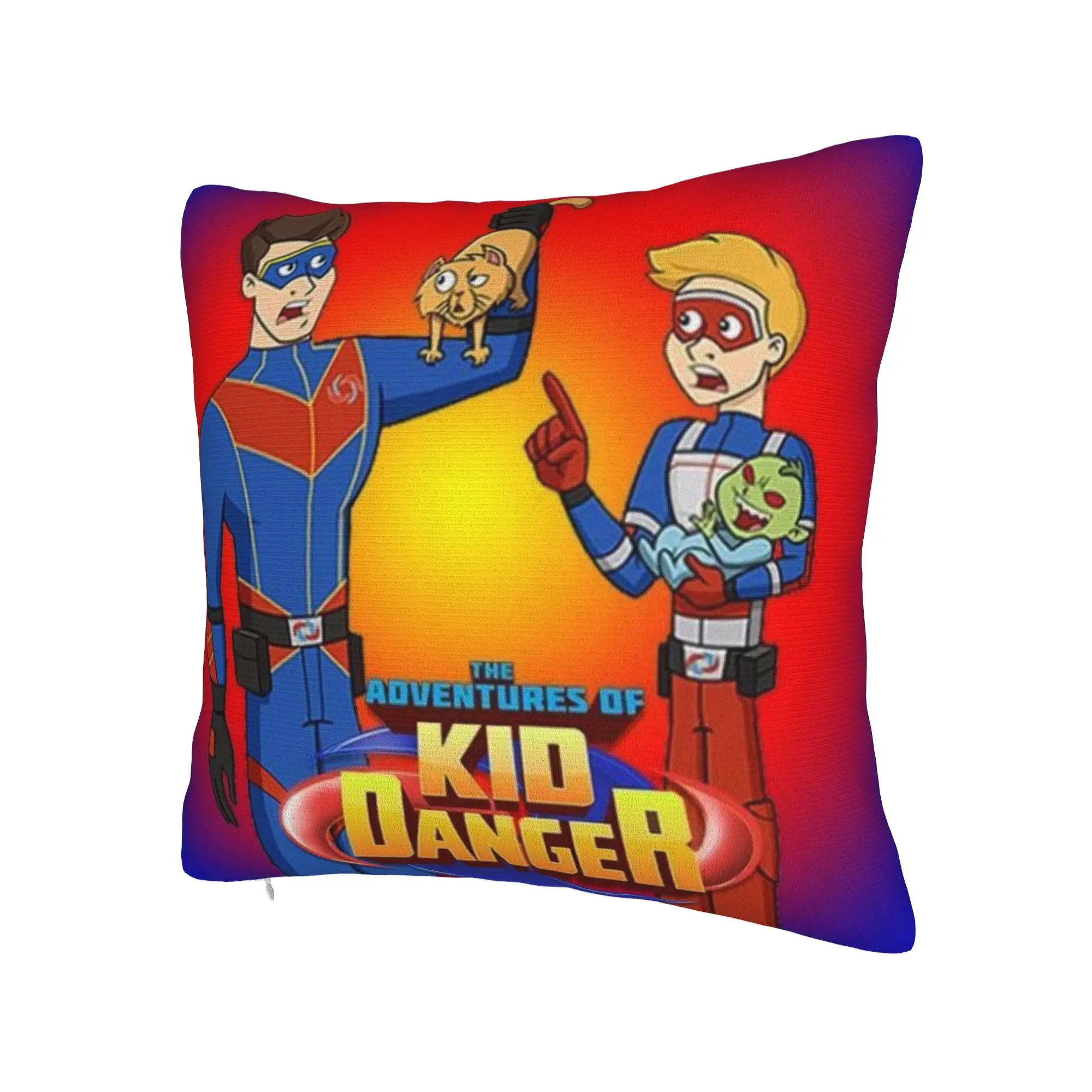 Captain Henry And Kid Danger  Printing Pillowcases Cushion Cover  Pillow Covers Soft and Sweet  Zippered Multi-Size
