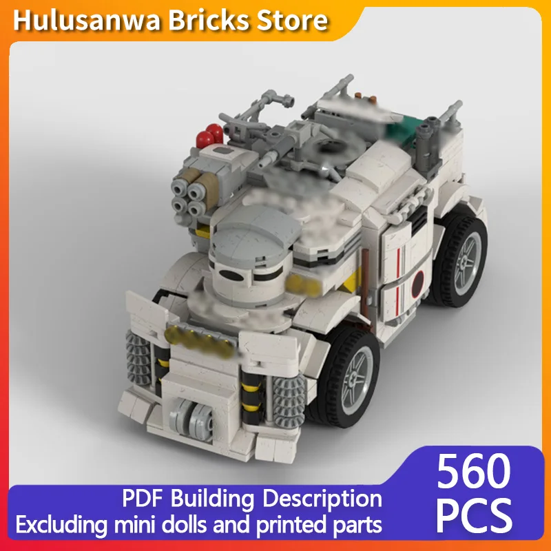 

Military Rockgrinder Vehicle Model MOC Building Bricks War Equipment Modular Technology Gifts Holiday Assemble Children Toy Suit