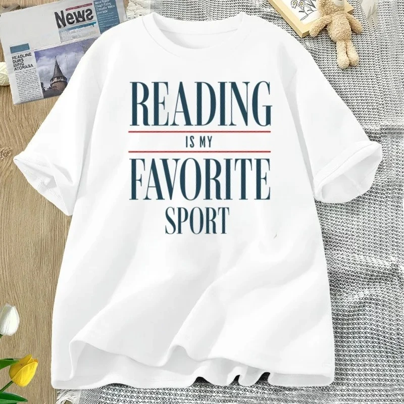 

Retro fashion letter printed T-shirt artistic style short sleeved round neck versatile daily street women's T-shirt