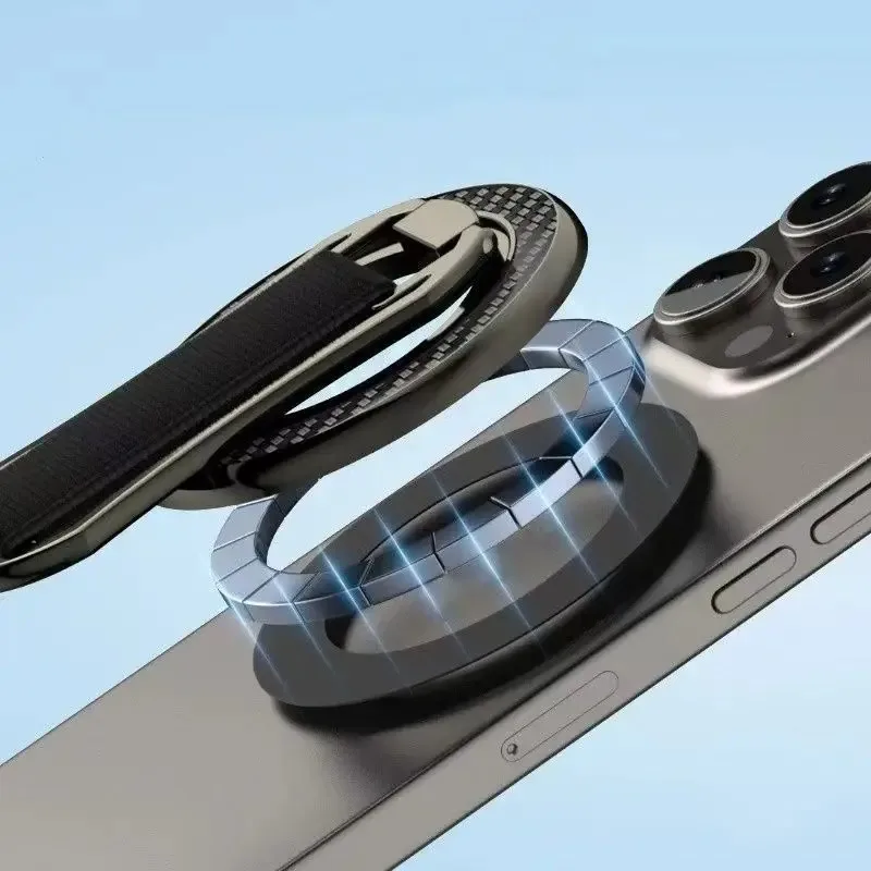 Universele metalen magnetische mobiele telefoonhouder 360° °   Roterende luie vingerring Mobiele telefoonondersteuning Desktopstandaard Mobiele telefoonbeugel