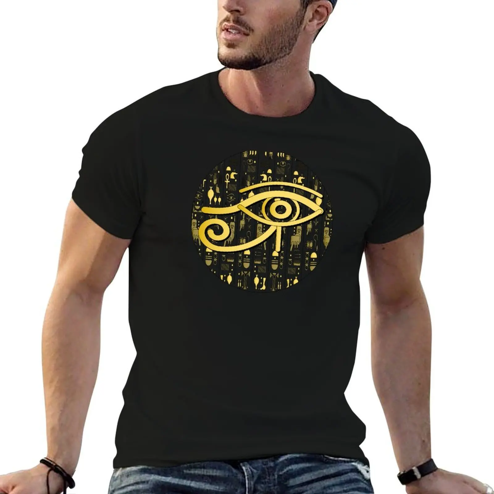 eye of horus, egypt lovers, egyptian hieroglyphs,ancient egyptian T-Shirt kawaii clothes clothes clothing for men