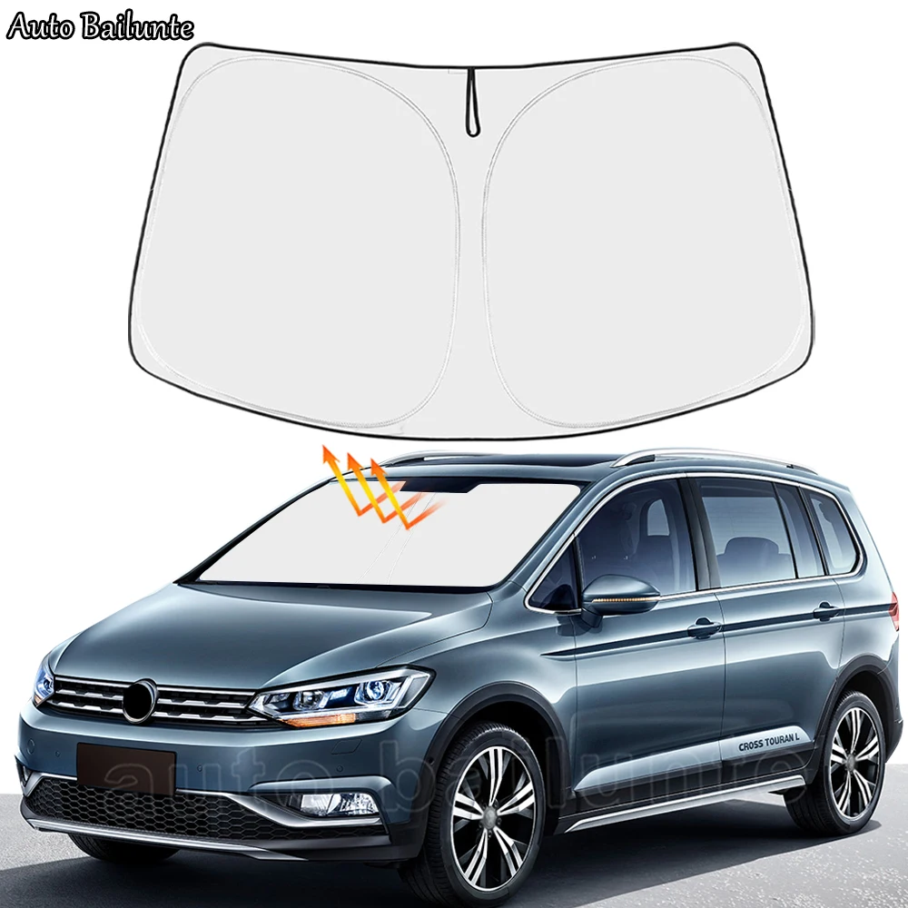 Car Windshield Sunshades Window Visor For VW Volkswagen Touran 5T1 2016 2017 2018 2019 2020 2021 2022 2023 Auto Accessories