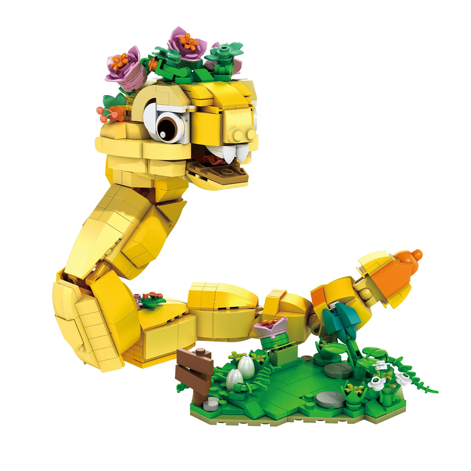 

Snake Toy Building Blocks, 681pcs Snake Animal Building Set With Forest Exploration Theme for kids ages 6-12 years