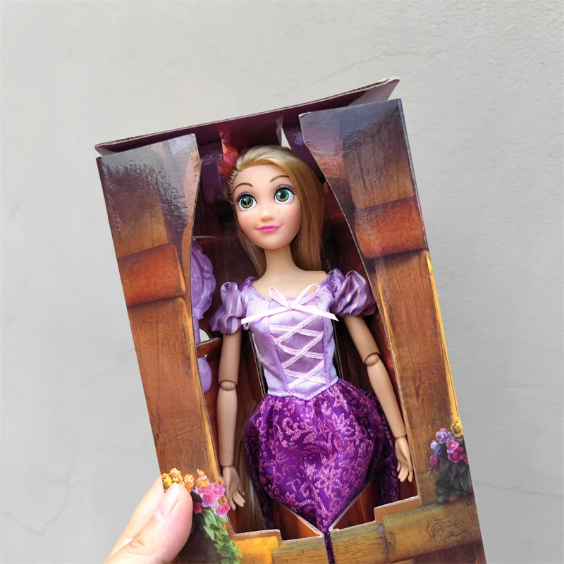 2024 New Toys Elsa Anna Doll Mermaid Rapunzel Bell Princess Doll Genuine Voice Merida Princess Pretend Play For Girl Gift Hot