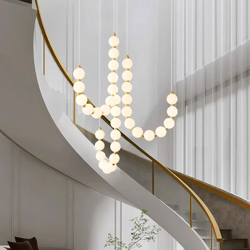 Nordic Light Luxury Simple Acrylic Magic Bean Bubble Lamp Bedroom Living Room Chandeliers Home Decoration Pendant Lights - view 6