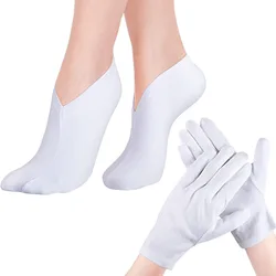 Guantes hidratantes para pantalla táctil, calcetines hidratantes, tratamiento de Spa de manos, exfoliante, removedor de piel muerta agrietada, herramientas para el cuidado de los pies