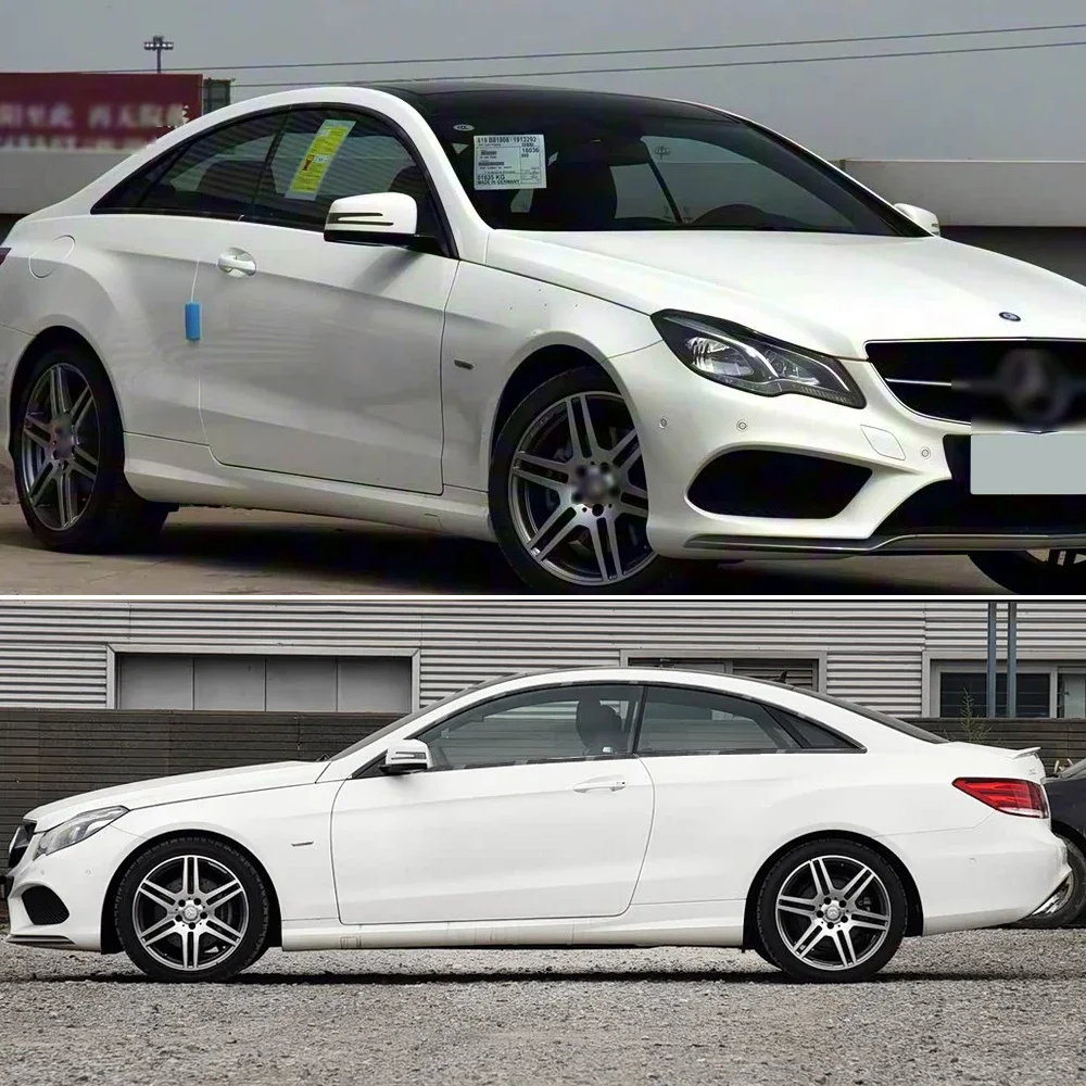 Exterior Window Trim Chrome Delete protective Film for Mercedes Benz E-Class W207 2009-2016 Glossy Black Sticker
