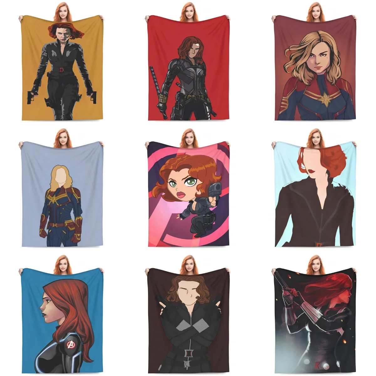 

Black Widow Blanket Warm Soft Plush Throw Blanket Travel Office For Couch Bed Decorative Flannel Bedspread Bed Cover
