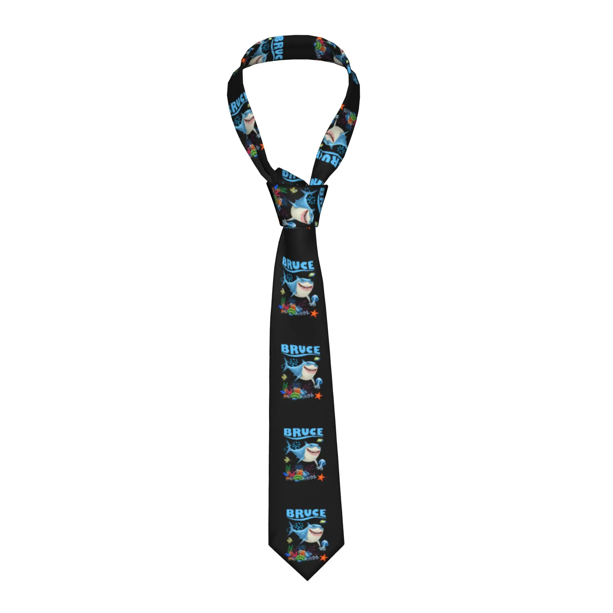 

Галстук-платок Custom Finding Nemo BRUCE в стиле аниме, мужской, из шелка, с мультяшным принтом, для офиса