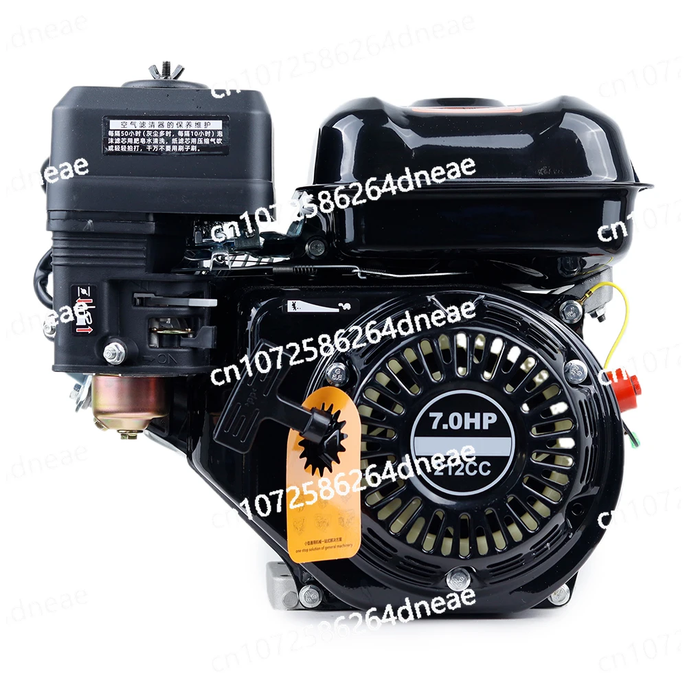 

210CC 7.0 Gas Engine Motor W/Electric Start Upgrade Version for Go Kart Pressure Washers Log Splitters 3600 RPM 4-Stroke