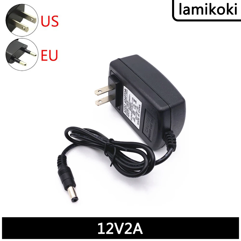 12V 2A Switching Power Adapter 12V2A Light Box Light Belt 12V 2A Camera Monitoring Power LED Power Cord DC 5.5*2.1MM