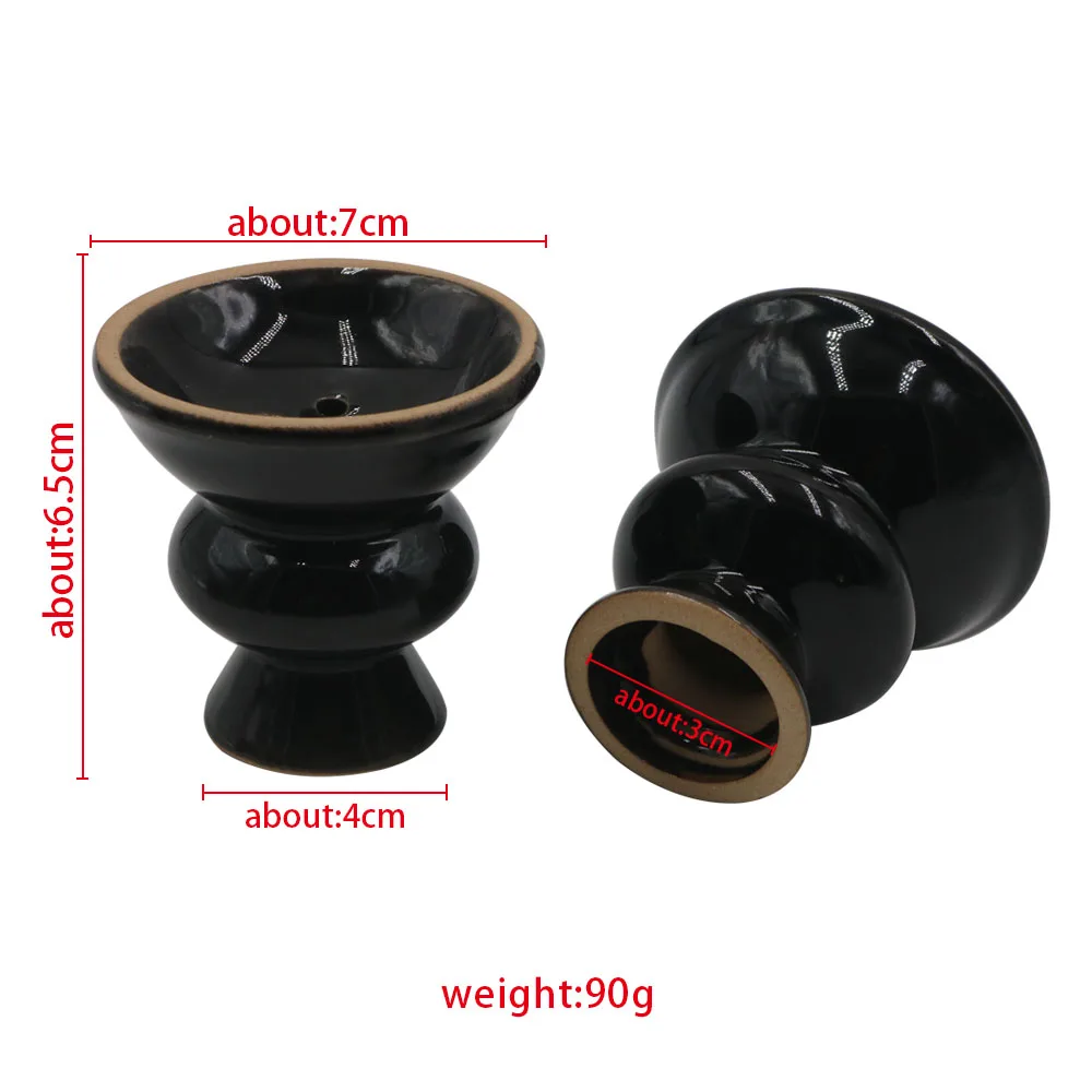 SY Ceramic Tobacco Head Funnel Bowl For Shisha Hookah Charcoal Holder Heat Keeper System Chicha Narguile Accessories Sheesha