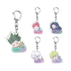 Hunter x Hunter Anime Peripheral Acrylic Pendant Schoolbag Charm Creative Jewelry Car Keychain Fashion Chaveiro Friends Gift