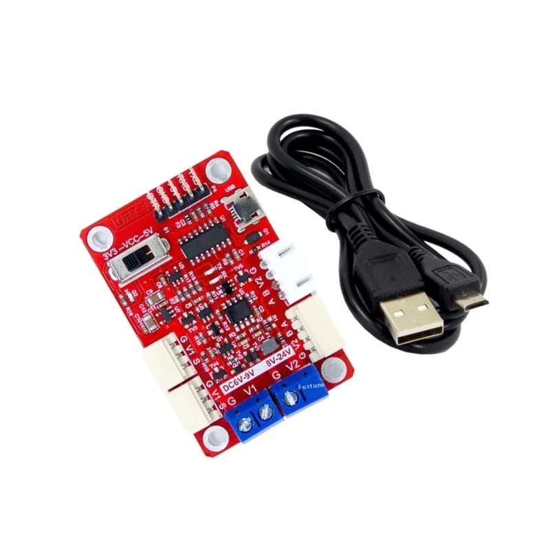 Multi-Function FE-URT-1 USB to TTL/485 Serial Port Signal Converter Easy Debugging with Upgrading Support Metal Material