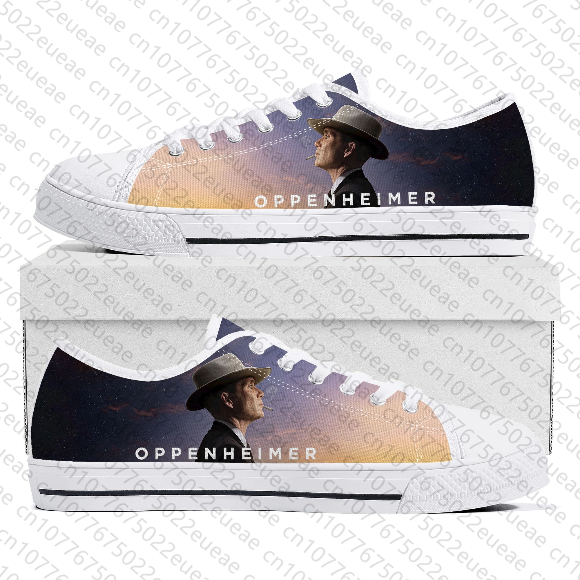 Oppenheimer Low Top Sneakers Herren Damen Teenager hochwertige Cillian Murphy Canvas Sneaker Paar Freizeit schuhe benutzer definierte Schuh